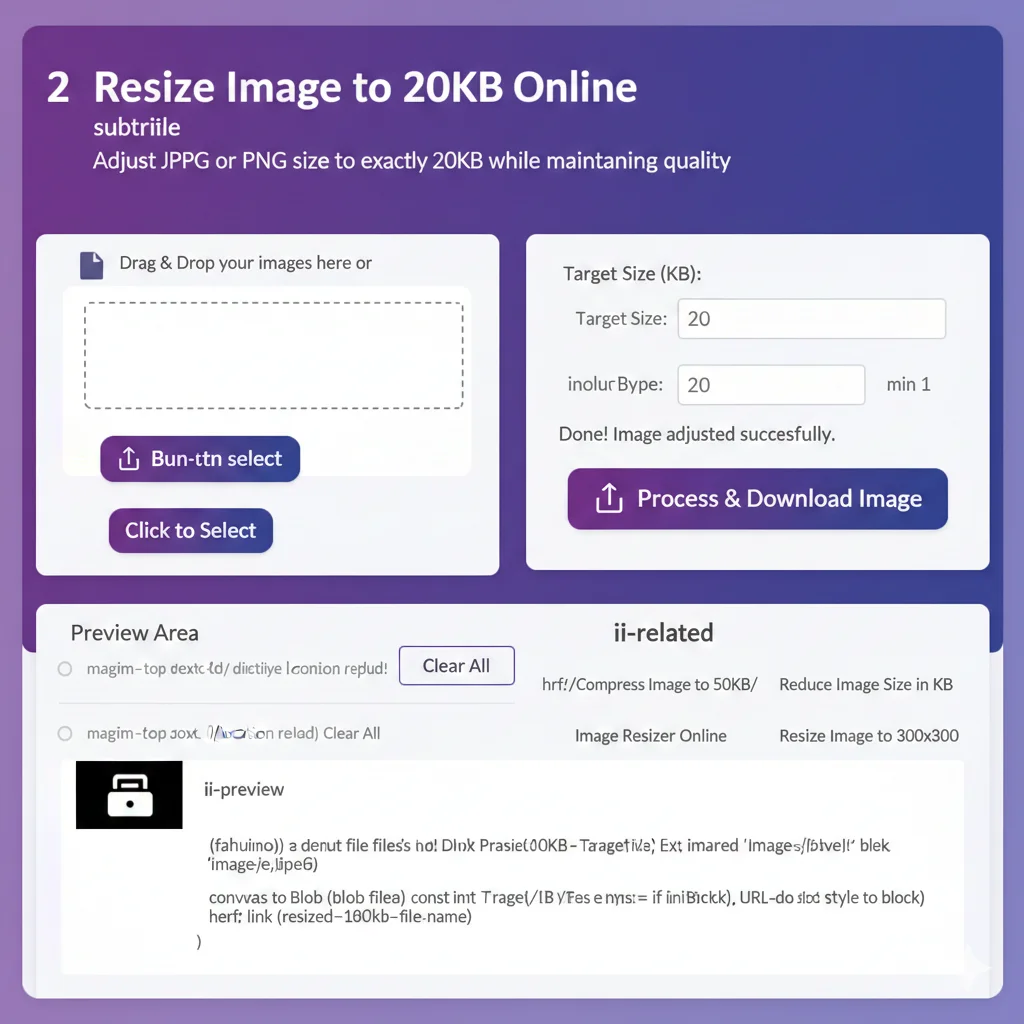 Resize Image to 20KB Online: Adjust File Size Without Losing Quality